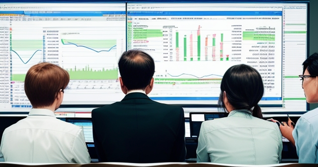 stock chart with moving averages