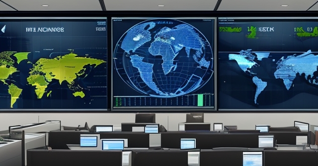 A clock showcasing different global trading hours