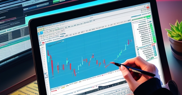 trader analyzing data