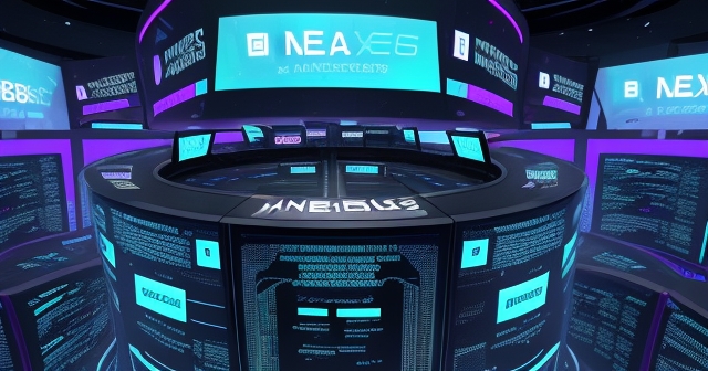 Nebius Group logo with Nasdaq sign