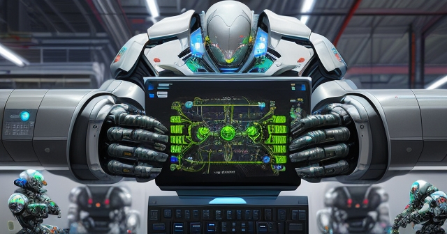 Robots efficiently assembling products in a factory
