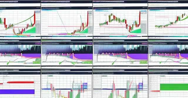 financial charts with SMA analysis