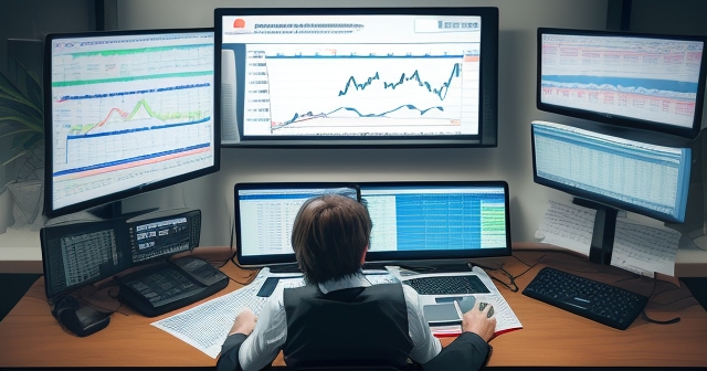 Bull market rising graph