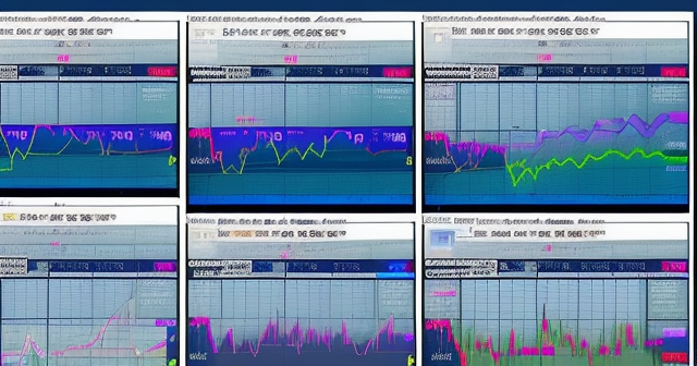 Trader managing positions in a vibrant market environment