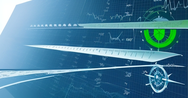 a compass navigating stock market waves