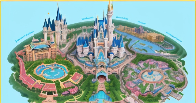 Illustrative map of Disney's economic footprint