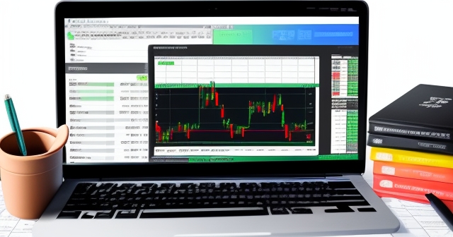 A trader analyzing charts in front of multiple screens.
