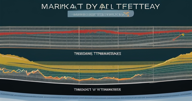 Visual representation of market volatility effects