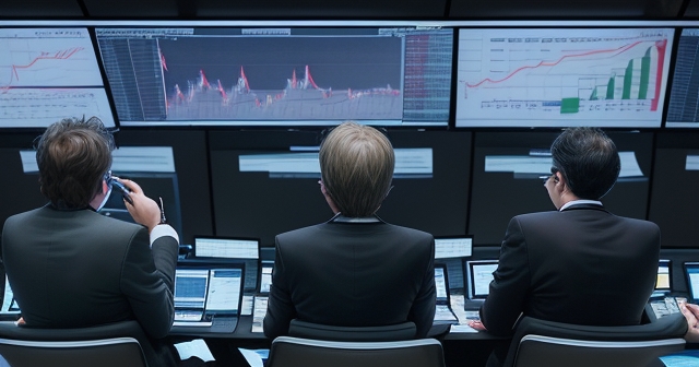 Graph illustrating market volatility during trading hours
