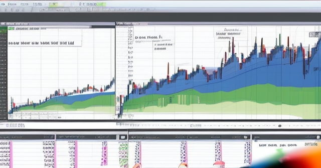 Trend analysis on a financial chart