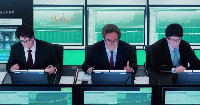 Charts showing fluctuations in S&P 500 prices