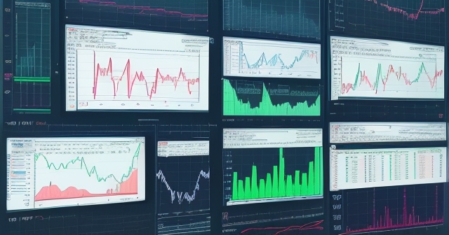 Traders analyzing market trends on digital screens