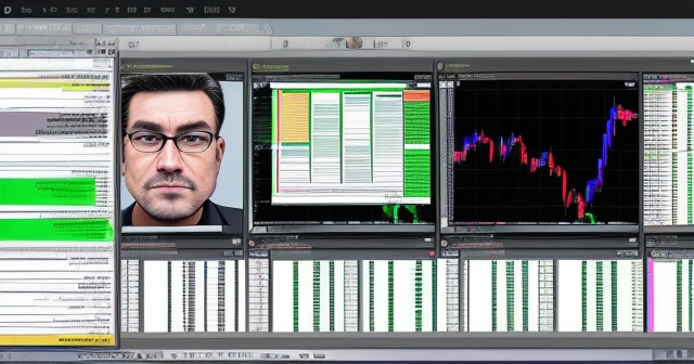 Trader analyzing forex signals