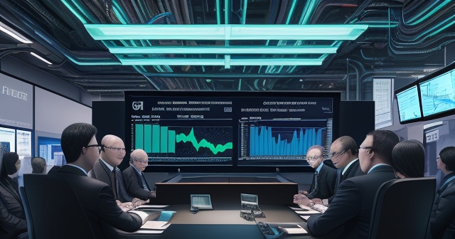 futuristic AI technology in use