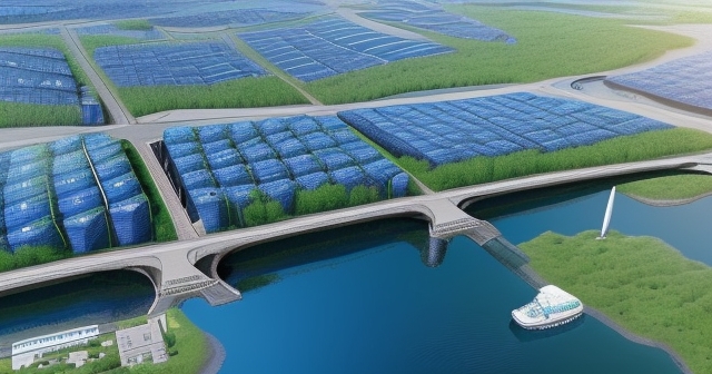 Modern hydrogen fuel cell technology soothing nature