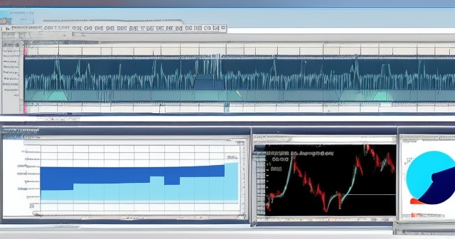A trader analyzing charts on a laptop