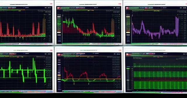 colorful indicators on a trading platform screen
