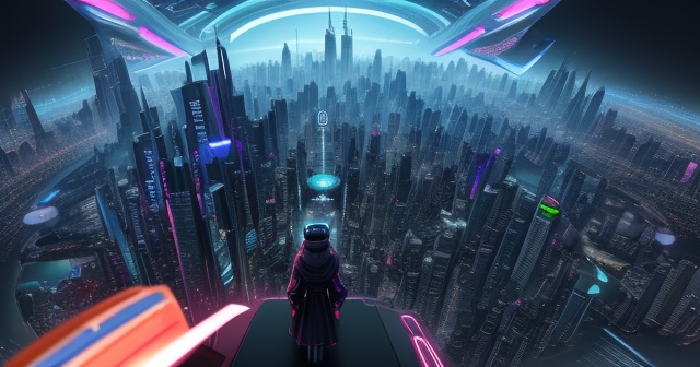 Business meeting in a virtual reality environment