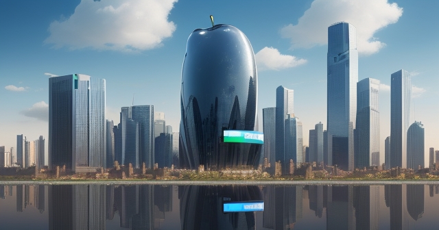 A grand skyline representing corporate giants