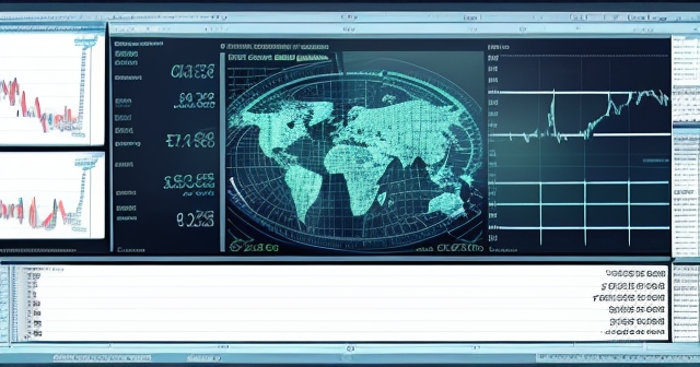 Financial indices dashboard with graphs