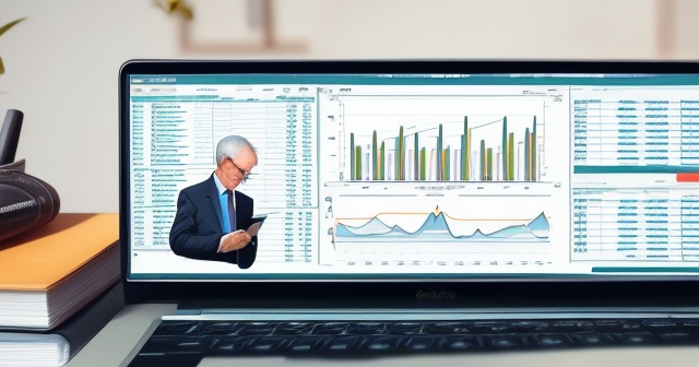 Financial analysis books on a desk