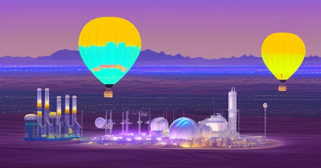 Space mission illustrating lunar helium extraction