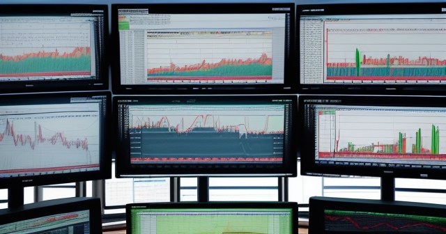 Rapid price movements in trading.