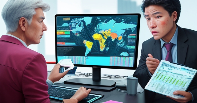depiction of global economic events affecting trading