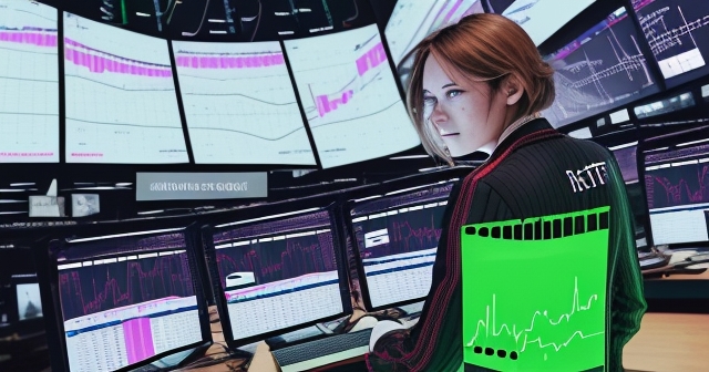 Emotionally charged market participants in a lively trading floor.