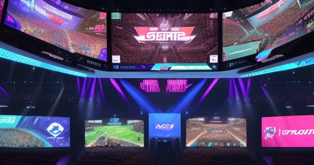 A vibrant fanbase cheering with colorful banners.