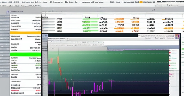vibrant market charts with candlestick patterns