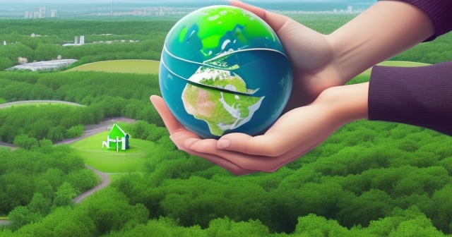 A graph showing growth in sustainable investments