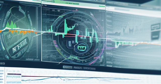 An illustration of a market crash with falling cryptocurrency symbols