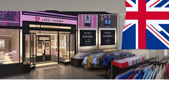 Fast fashion store in London skyline