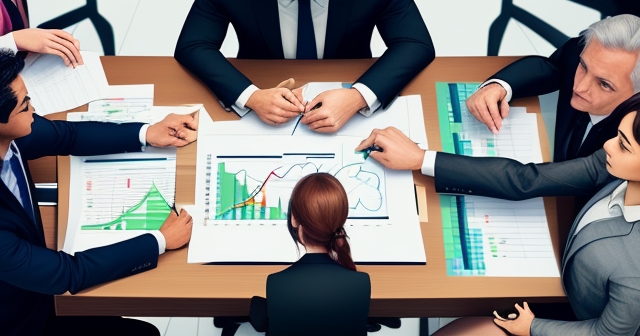 A private equity team discussing a recapitalization deal