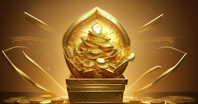 Symbolic representation of gold as a safe haven