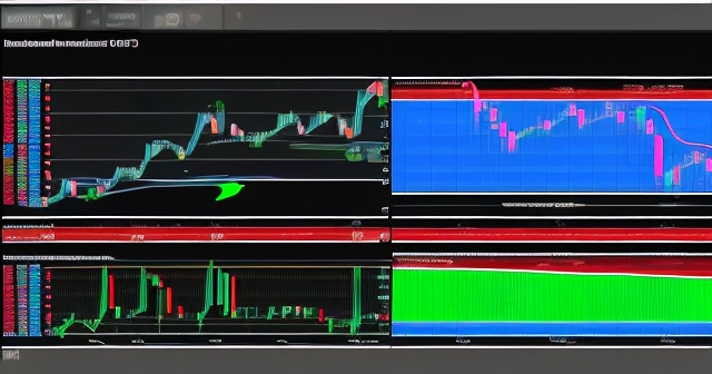 Price movement visualizations on a chart