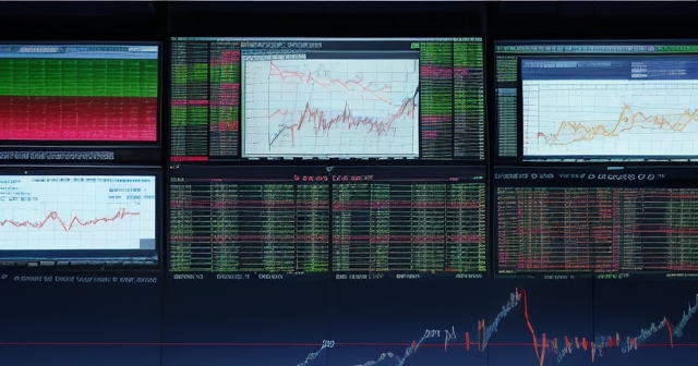 A storm representing market fluctuations