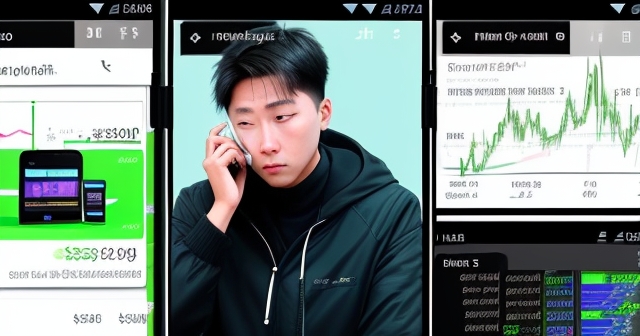 A financial markets concept with digital charts.