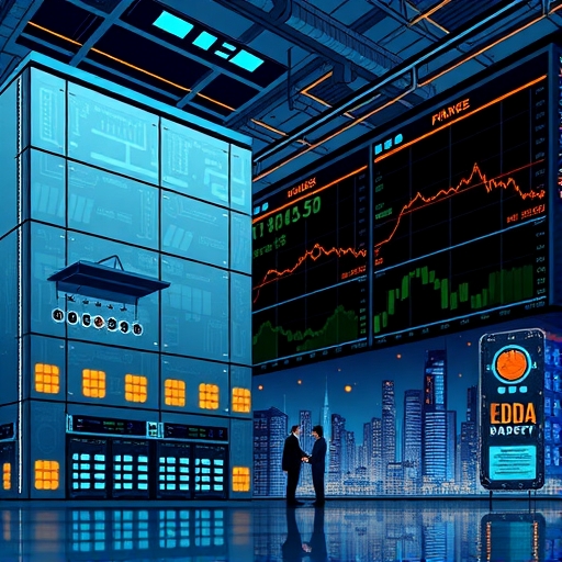 A futuristic city skyline with digital connections demonstrating advanced technology and digital infrastructure.