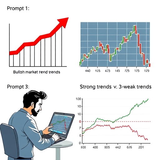 A split image showing strong trends versus weak trends with corresponding ADX values.