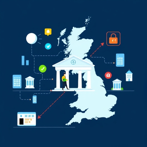 Visual representation of competitive dynamics among UK banks.