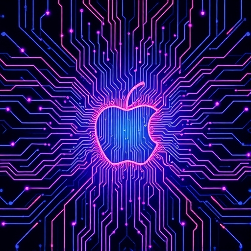Dynamic visualization of Apple's AI integration
