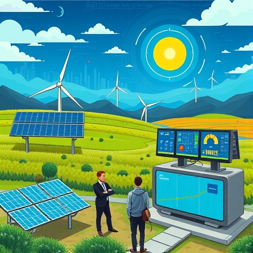 Investors analyzing technology trends in energy