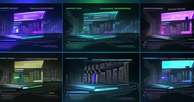 futuristic semiconductor factory
