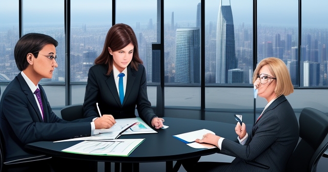professional woman analyzing market data