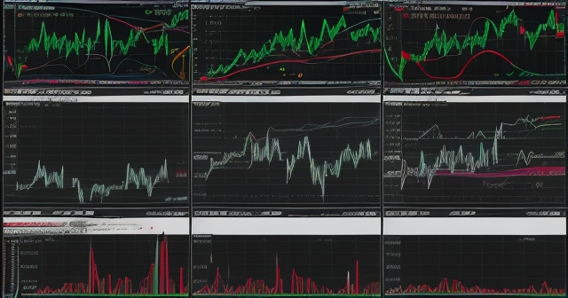 Artistic depiction of momentum changes in financial markets