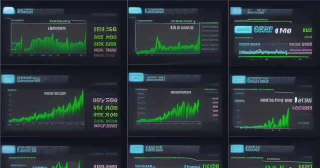 A confused investor looking at a computer screen with crypto graphs