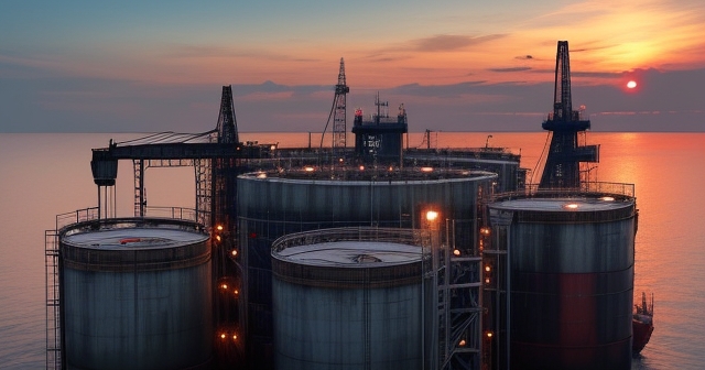 illustration of oil barrels