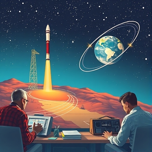 A vast landscape showing the launch site of Sputnik I at Baikonur Cosmodrome.